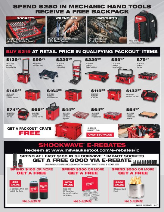 Tool Shack Jacksonville, FL Specials