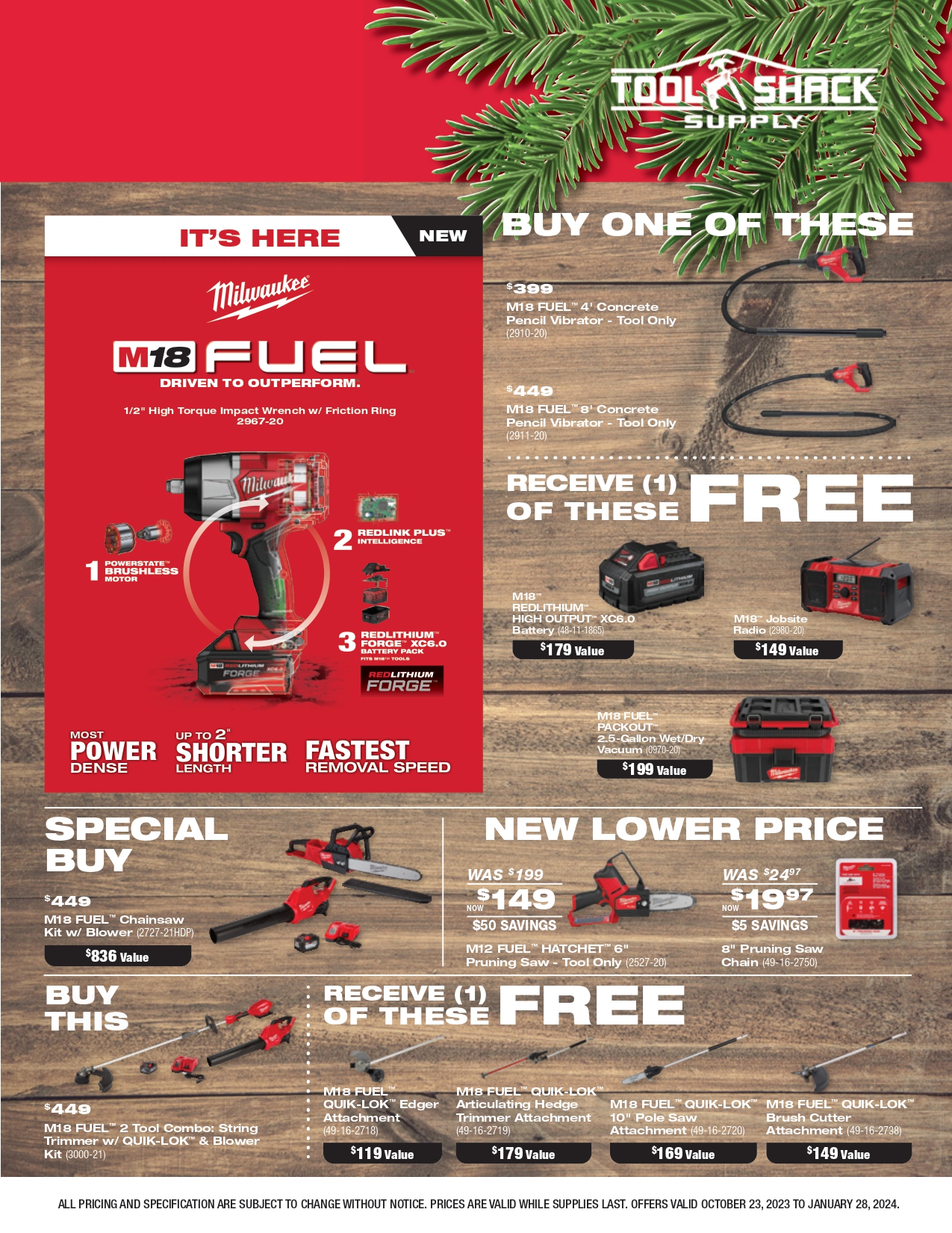 Tool Shack Jacksonville, FL Specials